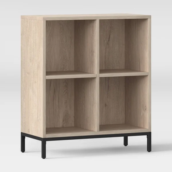Darley 4 Cube Bookcase - Vintage Oak - Threshold