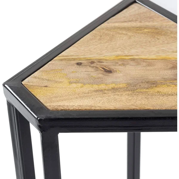 Surya Center Table PTL-001 Petal Black Modern