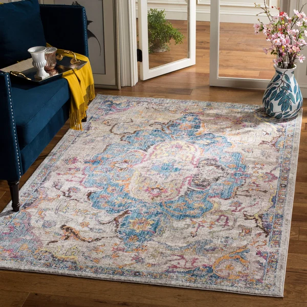 Safavieh 2&-3x22 x 12& Bristol BTL350S Blue - Orange Rug