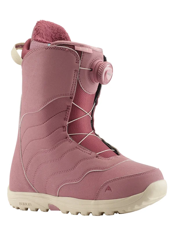 Burton Women's Mint Boa Snowboard Boots Dusty Rose 9.5