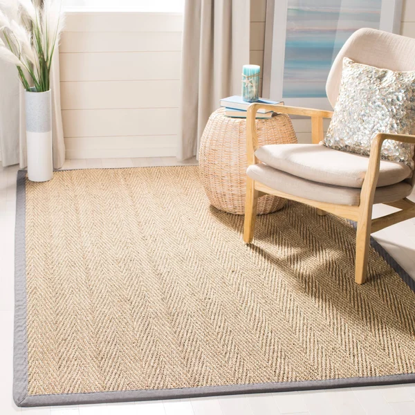 Natural Fiber Rug Natural Beige 5&x8& Safavieh