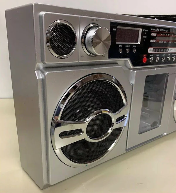 iPod iPhone Boombox Digital Mix Maker AM-FM Stereo Radio USB SD Card New