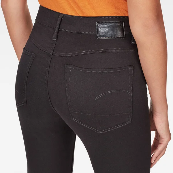 G-Star Raw Women 3301 High-Waist Skinny Jeans Black Size 18-34
