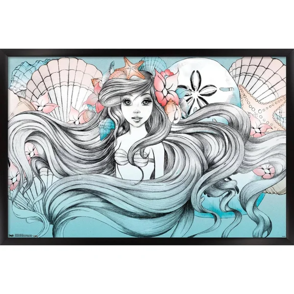 Ariel - Land or Sea - Size: 24.25 inch x 35.75 inch