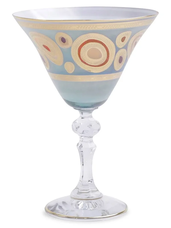 Vietri Regalia Martini Glass - Orange