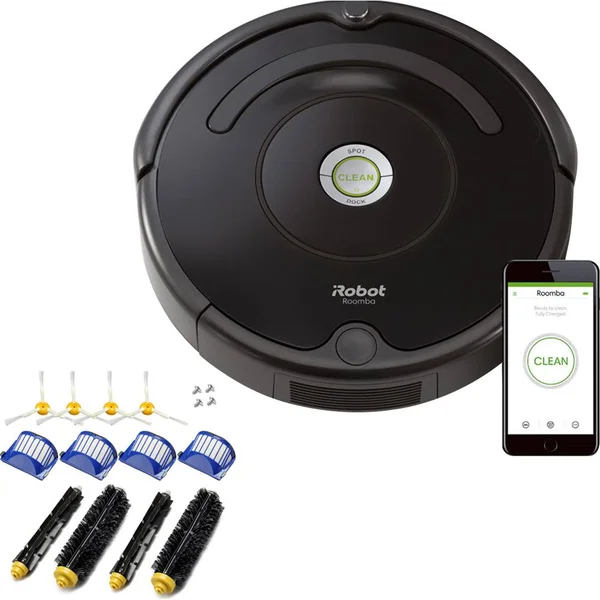 iRobot Roomba 675 Robot Vacuum with Wi-Fi Connectivity with Replenishment Kit