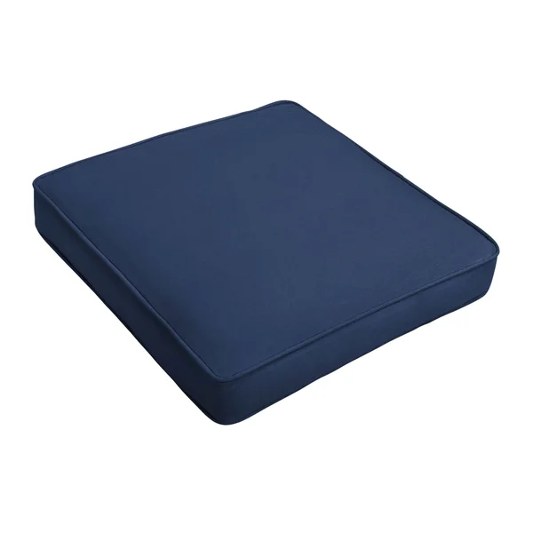 Humble and Haute Lehigh Sunbrella Chair CUSHION, Set of 2 - 19 in W x 16 in D Canvas Navy Blue