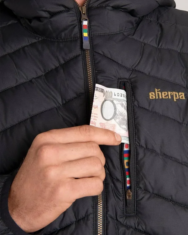 Sherpa Men's Annapurna Hooded Jacket - Medium - Black