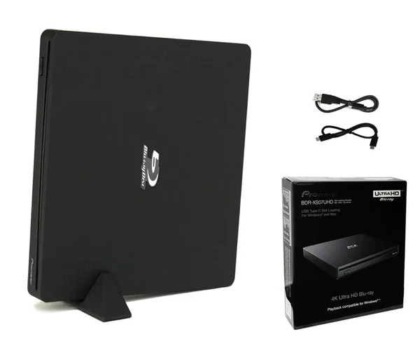 Pioneer BDR-XS07UHD Portable 6X Ultra HD 4K Blu-Ray Burner External Drive Bundle with Cyberlink Software Download Installation C