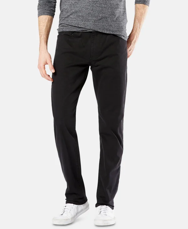 Dockers Men's Jean-Cut Supreme Flex Slim Fit Pants - Created for Macy&s - Black
