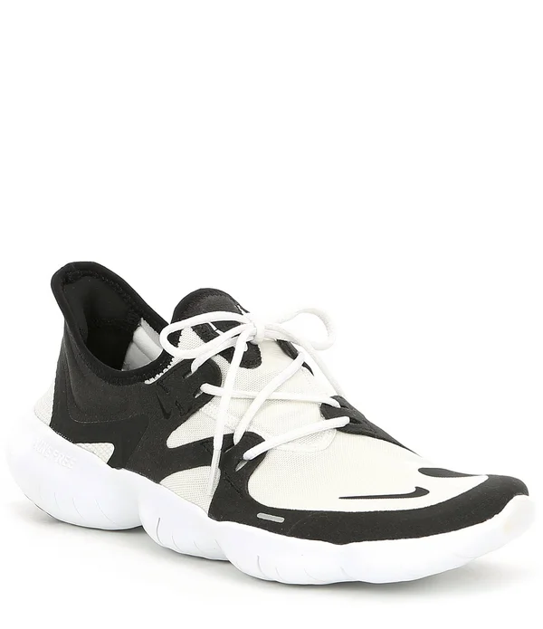 Nike Free RN 5.0 Running Shoe - Men's 9 White, Black, Black