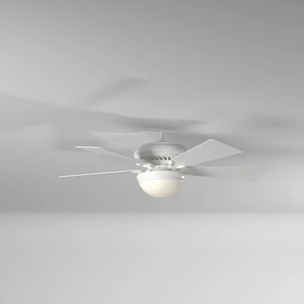 Minka-Aire Supra 52x22 Ceiling Fan with Light - Brushed Steel - Dark Walnut Blades