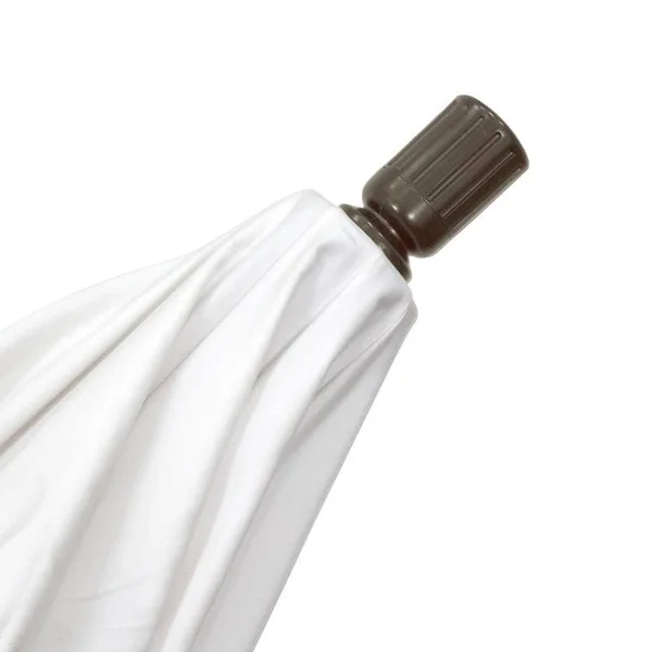 California Umbrella 9 ft. Aluminum Push Button Tilt Olefin Market Umbrella - White