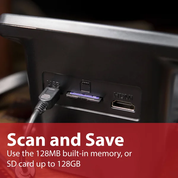Magnasonic All-in-One 22MP Film Scanner with Large 5x22 Display & HDMI - Converts 35mm/126/110/Super 8 Film & 135/126/110