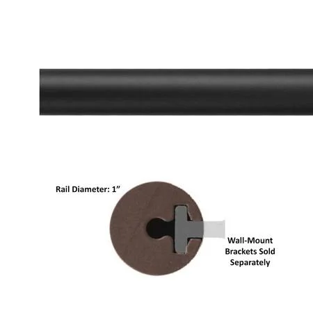 6 ft. Hook Hardware Kit Black