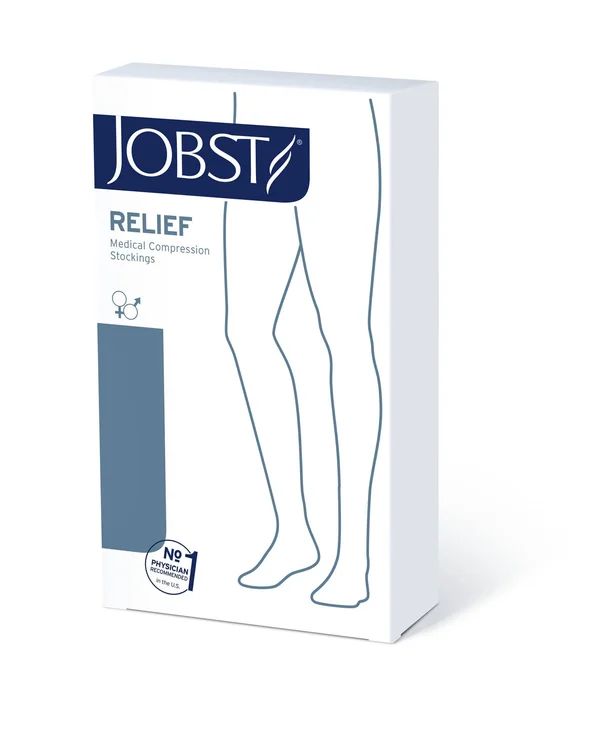 Jobst Relief Compression Chap Double Leg 20-30 mmHg Open Toe - Black, Small