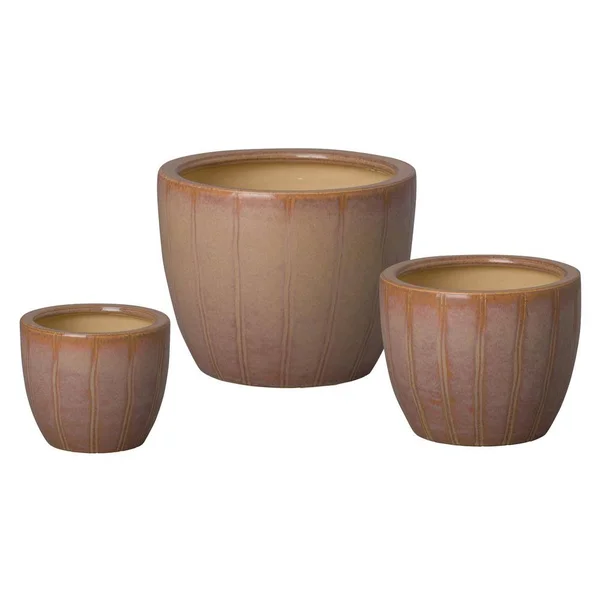 Round Pots - Color: Glazed Ceramic by Emissary USA