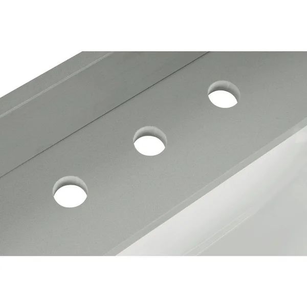 Home Decorators Collection 61 in. W x 22 in. D x 0.75 in. H Quartz Vanity Top in Earth Gray with White Basin TH0380