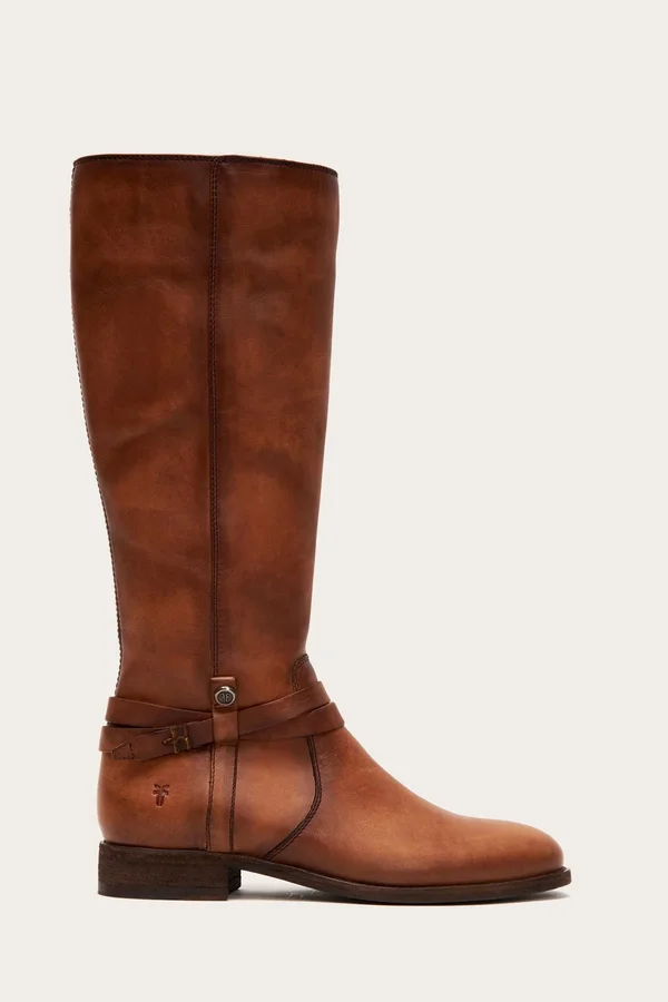 Frye Melissa Belted Tall (Light Cognac Extended) Women's Boots