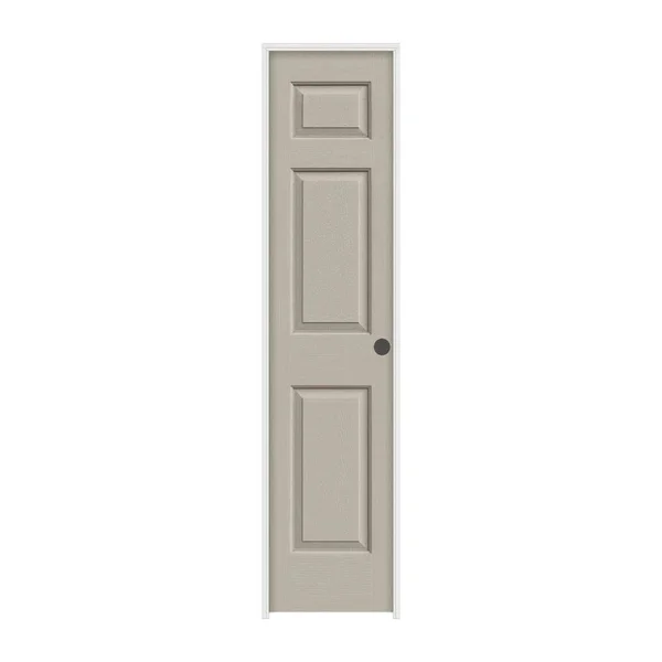 JELD-WEN 18 in. x 80 in. Colonist Desert Sand Painted Left-Hand Textured Molded Composite MDF Single Prehung Interior Door