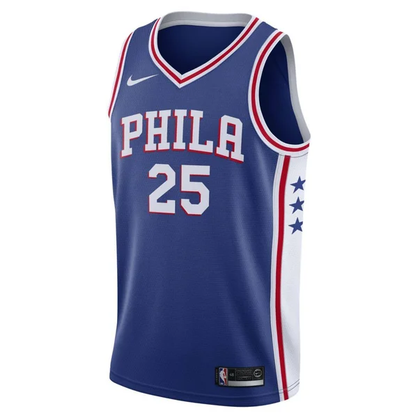Nike Ben Simmons Philadelphia 76ers Blue Swingman Jersey - Icon Edition