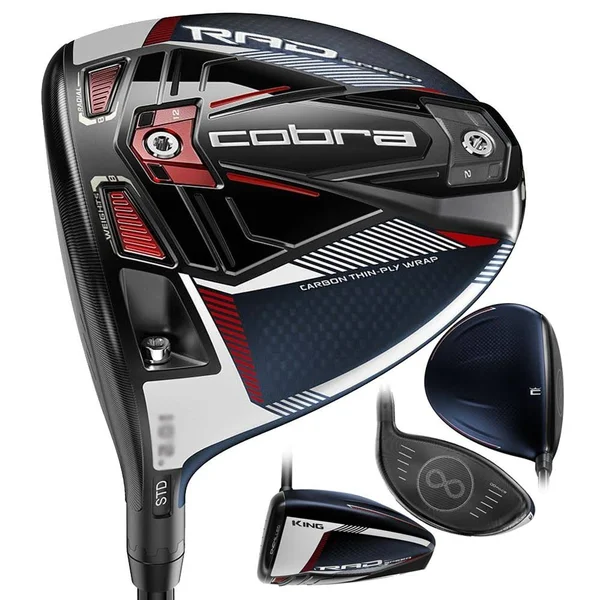 Cobra RADSPEED Driver Blue/Red Left Hand, 10.5, HZRDUS Stiff