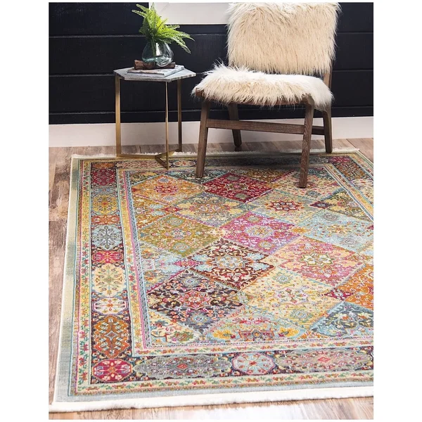 Unique Loom Baracoa Traditional Area Rug Collection - Round 8&4x22 3139631
