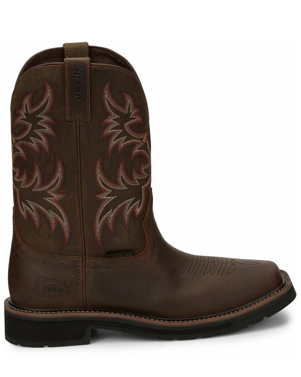 Justin Men's Driller Western Work Boots - Steel Toe