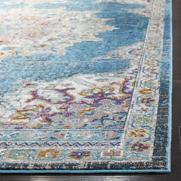 Safavieh Aria ARA103N 3&0x22 x 5&0x22 Navy - Ivory Area Rug