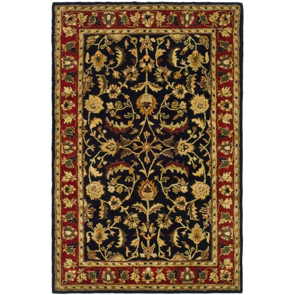 Safavieh Heritage HG953A Area Rug - Black/Red, Size: 4& x 6&