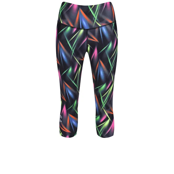 Clubbercise Laser Light Capri, Tikiboo L, Multi, Cropped Leggings