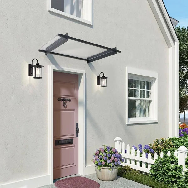 Chloe Cole Transitional 1 Light Textured Black Outdoor Wall Sconce 12x22 Height - CH22026BK13-OD1