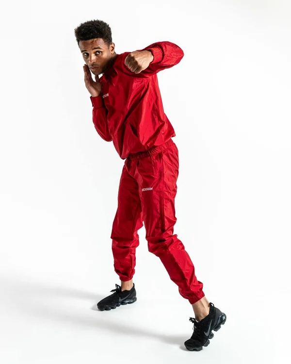 BOXRAW Men Hagler Sauna Suit - Red - BOXRAW S
