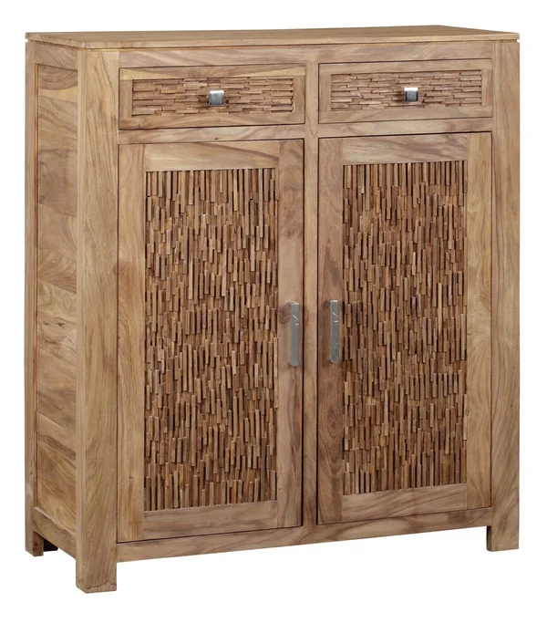 Bengal Manor Mango Wood 2-Drawer 2-Door Cabinet