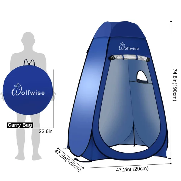 WolfWise Dressing Tent Shower Privacy Portable Camping Beach Toilet Pop Up Tents