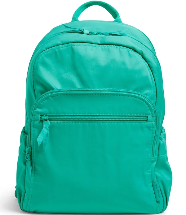 Vera Bradley Campus Backpack - Turquoise Sky-Recycled Cotton