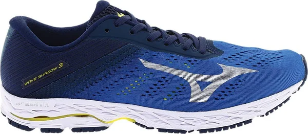 Mizuno - Men's Wave Shadow 3 Running Shoe - Campanula-White, Size 9