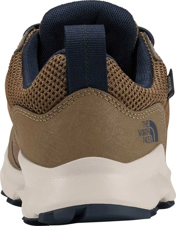 The North Face Juniors& Hedgehog Hiker II Waterproof Shoe - 1 - Utility Brown - Cosmic Blue