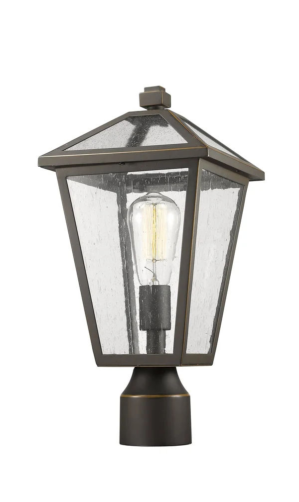 Z-Lite 579PHMR-ORB Rubbed Bronze 1 Light Outdoor Post Mount Fixture