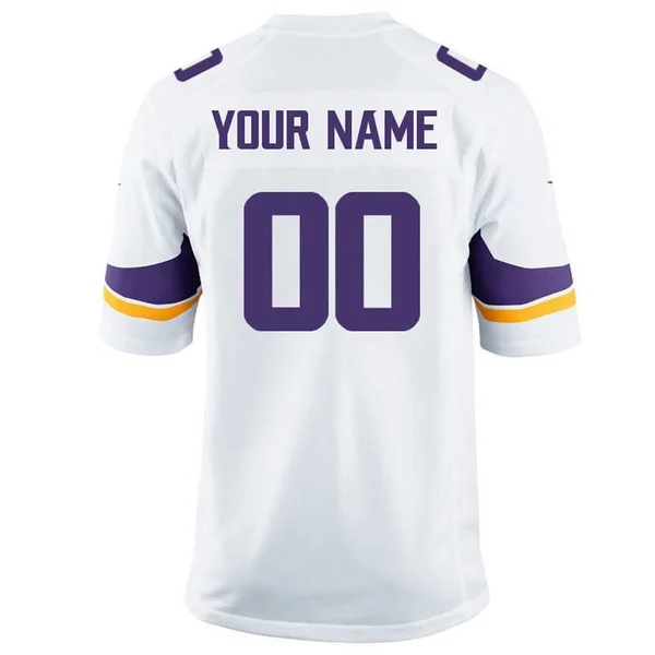 Nike Men's Minnesota Vikings Customized White Game Jersey Size: Large