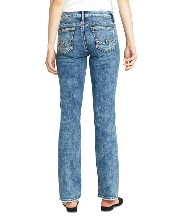Silver Jeans Co. Women's Suki Mid Rise Slim Bootcut Jeans