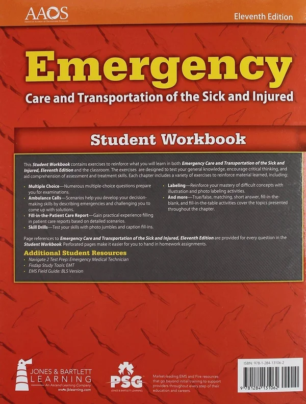 Emergency Care and Transportation of the Sick and Injured Student Workbook [Book]