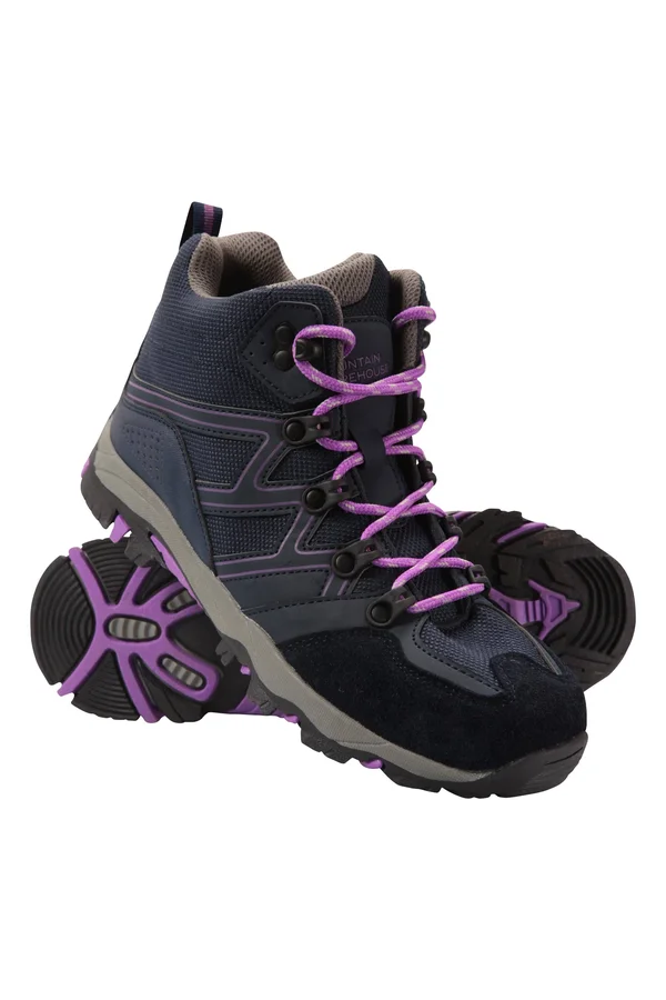 Mountain Warehouse Oscar Kids Hiking Boots - Purple - Size 4