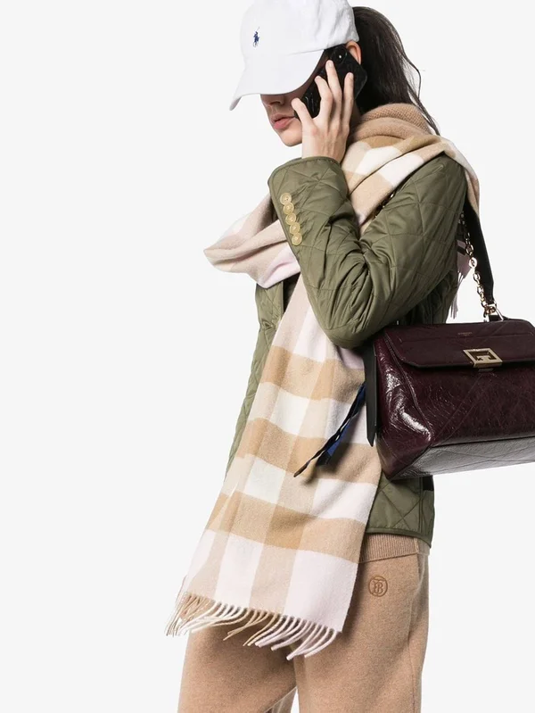 Burberry Check Cashmere Scarf