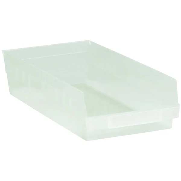 Box Partners Plastic Shelf Bins 17 7/8x22 x 8 3/8x22 x 4x22 Clear 10/Case BINPS113CL