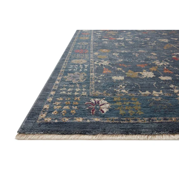 Alexander Home Jewel Boho Distressed Vintage Area Rug - 5& x 7&-10x22 - Denim - Multi