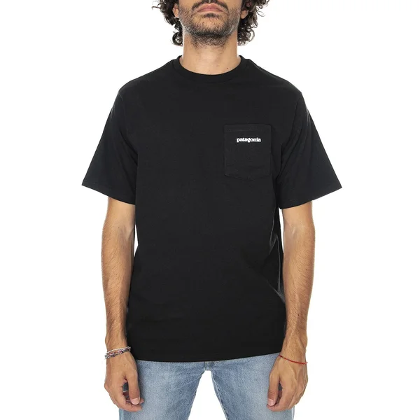 Patagonia P-6 Logo Pocket Responsibili-T-Shirt - Men's Black, Xs