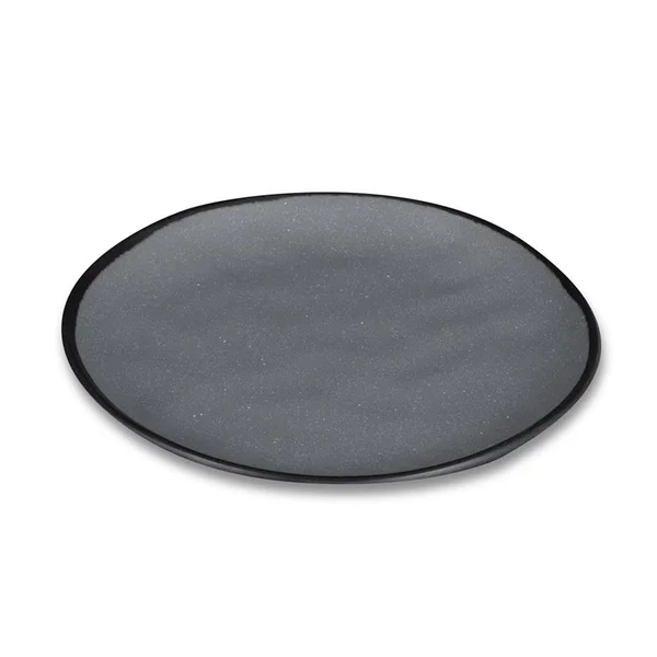 Get CS-90-GR 9x22 Melamine Dinner PLATE, Speckled Gray