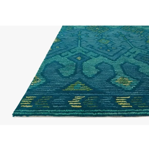 Loloi Gemology GQ-02 7&9x22 x 9&9x22 Spice - Teal Rug