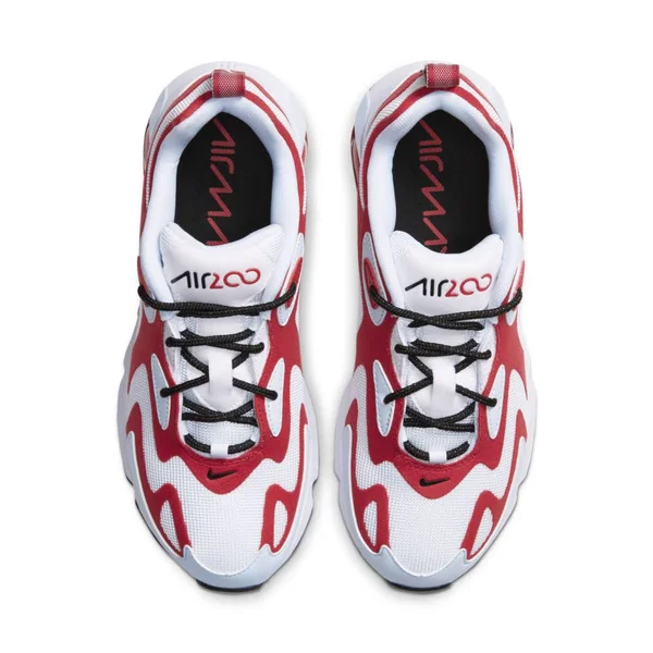 Nike Women's Air Max 200 Sneakers - White/Black/Gym Red - 8
